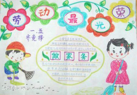 五一劳动节手抄报版面设计图12手抄报大全手工制作