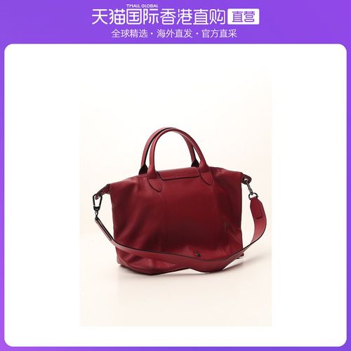 香港直邮longchamp珑骧女士红色手提包经典款式l