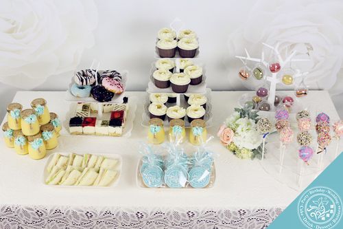 茶歇甜品台下午茶上海猫尾香蒲杯子西点桌配送餐同城配送生日蛋糕