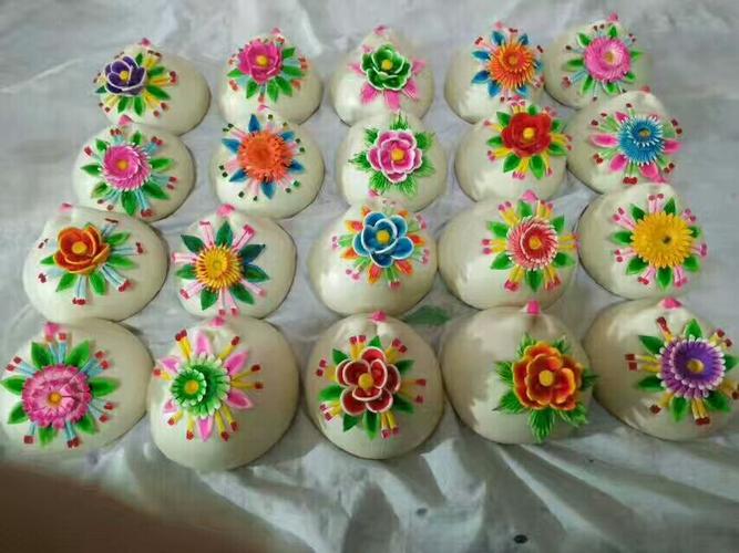 心灵手巧感恩家母真传:面花 制作精巧鲜艳,谐调内涵丰富,飞鸟走兽鸟语