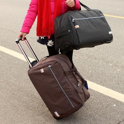 拉杆包袋可飞机男女手提大容量旅行包折叠带轮子的行李箱旅游.