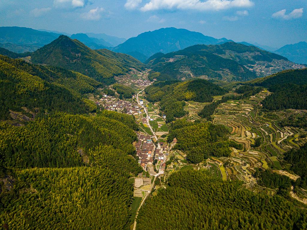 浙江丽水隐藏在松阳县山野之间的人文景观