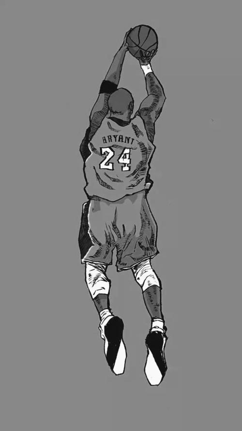 黑白照,纪念我亲爱的科比,都不许哭喔!