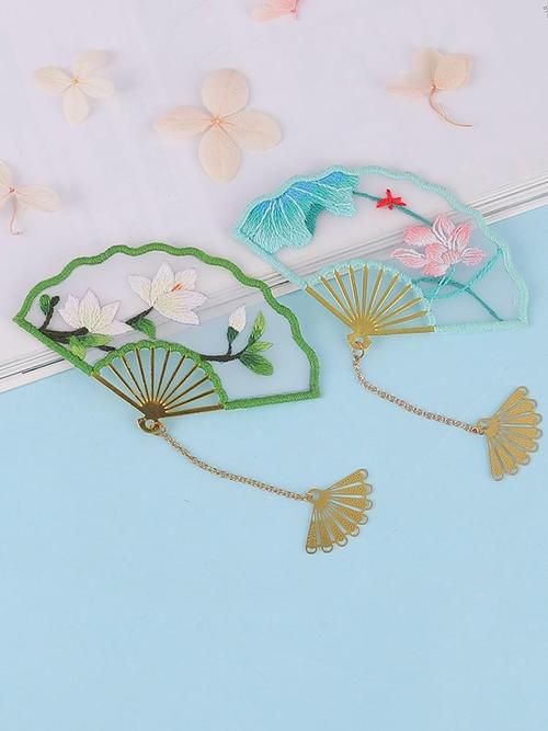 书签手绣中国国风古风学生用手手工刺绣diy书签