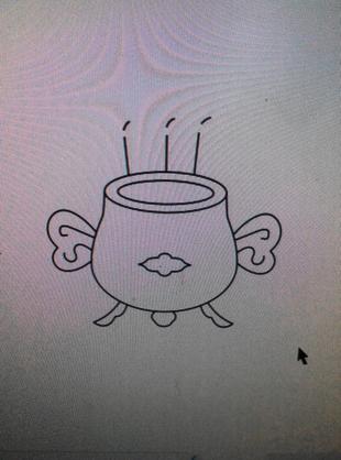 熏香炉简笔画