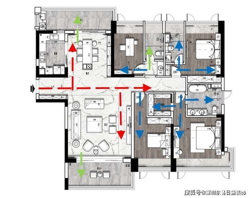 深业中城户型动线和访客动线解析