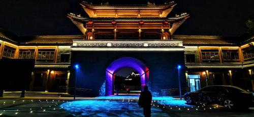 赣榆"二道街"文化街区夜景开放,从青口河北岸进入!