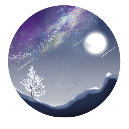 首页 设计元素 装饰图案 装饰图案 >日月星辰宇宙仿真星空唯美月光