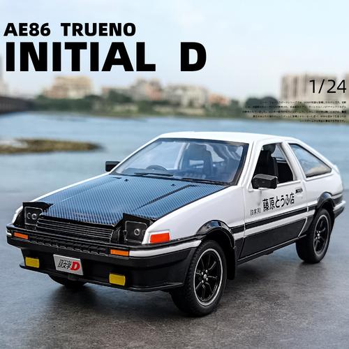 合金汽车模型1/24支架丰卡罗拉ae86车模玩具摆件田声光回力车模