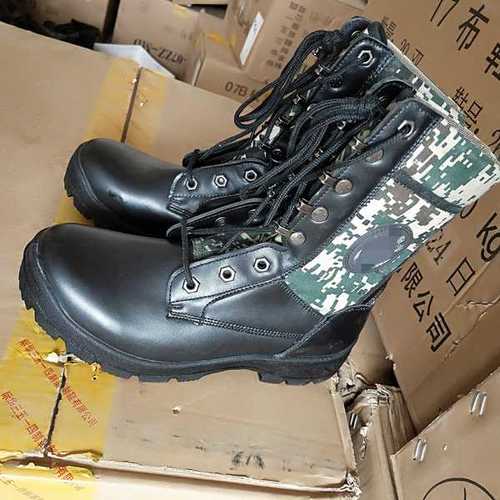 购客特价处理一批二炮作战靴新式迷彩军靴3514真皮07a陆战靴瑕疵品