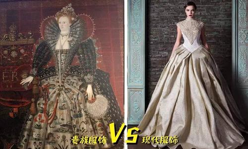 现代晚礼服来自以往的大裙摆      裙撑作用是使裙子蓬松鼓起来,让