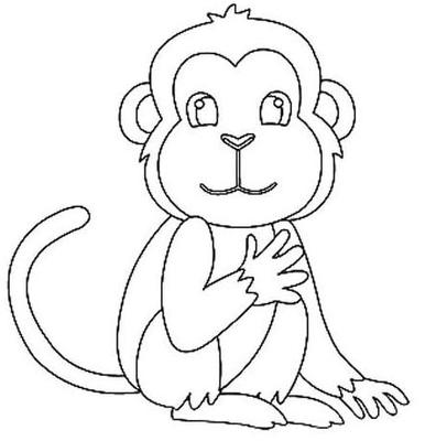 儿童猴子的画法简笔画