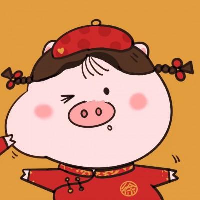苏唯:2019年爆款猪猪情侣头像