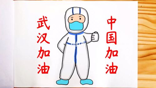 学画穿防护服的白衣天使,在家一起战"疫"!