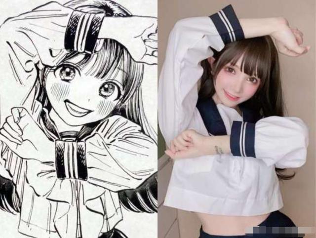 画师将jk小姐姐画成漫画角色!真人和二次元,你更爱哪一种?