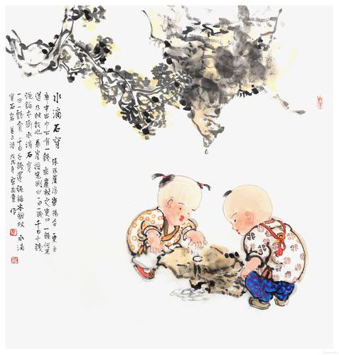 童心向党·逐梦展风采 黎发业"成语典故"人物画展