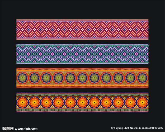 土家族苗族花纹图片