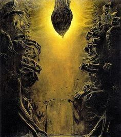 波兰画家出车祸被救,画出死后世界,让人