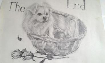 素描画卡通人物简单萌萌哒图片素描画卡通人