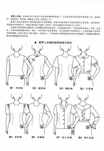袖子的构成与分类以及无袖的造型种类与变化