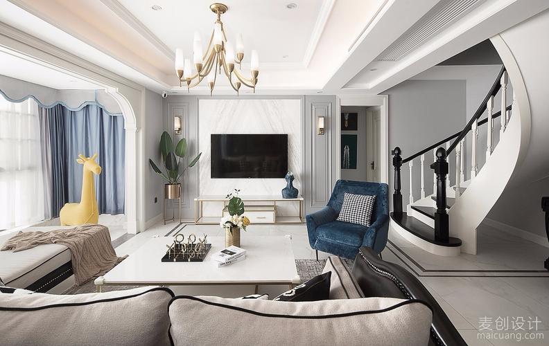 洗褪浮华与嘈杂的美式轻奢风格装修设计效果图