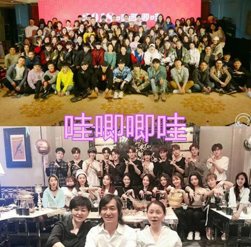龙丹妮的哇唧唧哇旗下艺人实力十足,团队充满朝气