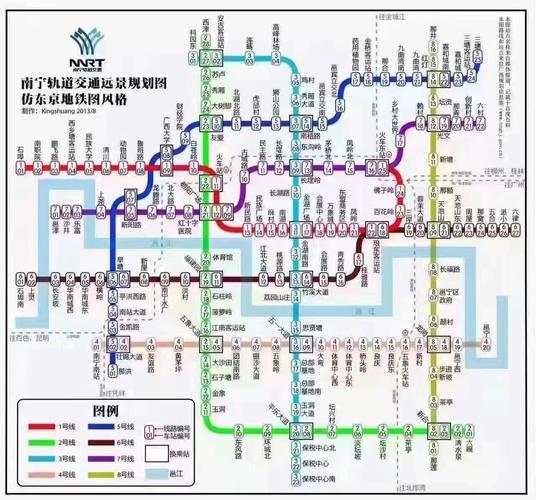 南宁地铁规划图