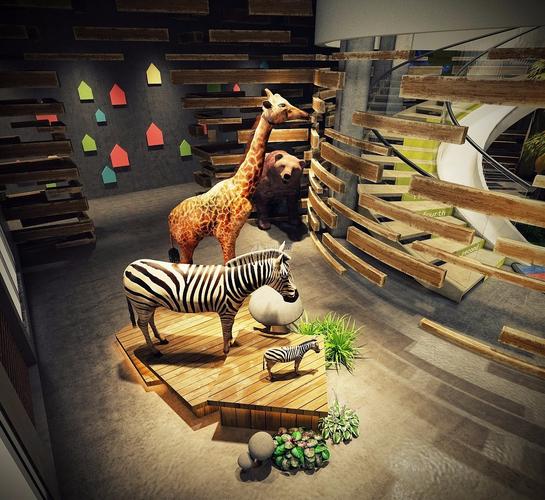 鸿坤儿童友好社区动物展示区设计效果图