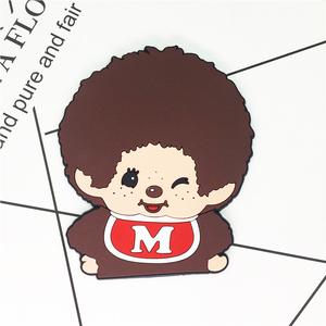 可爱蒙奇奇贴片卡通立体趴趴硅胶公仔情侣女diy手机壳材料配件素