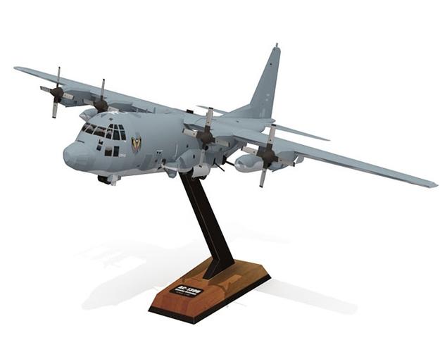 ac-130u 空中炮艇/攻击机 纸模型