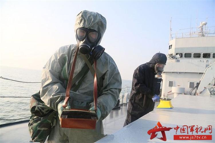 舰艇防核生化演练掠影