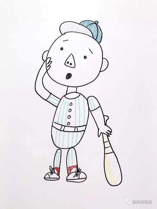 韵妈教你简笔画大卫一个调皮boy