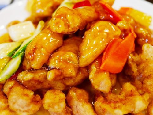 韩国中华料理店的糖醋肉