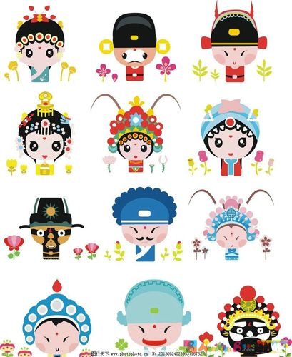 卡通京剧人物图片