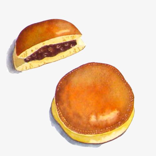 铜锣烧的简笔画