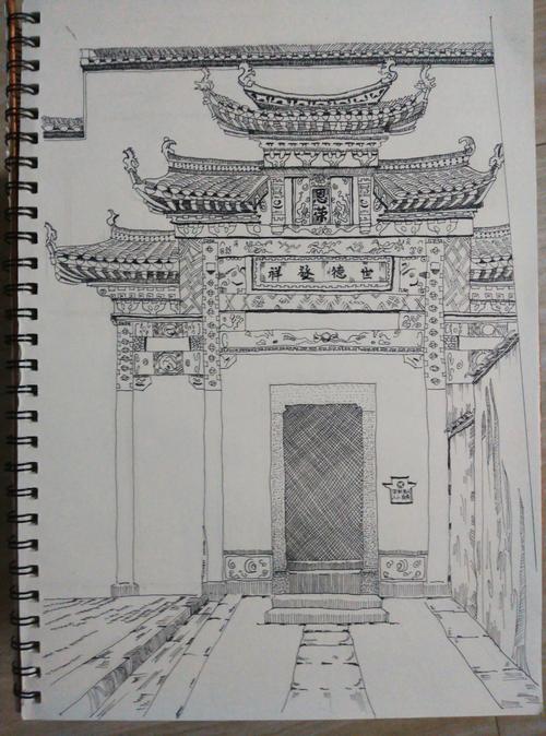 宏村,牌坊,月沼
