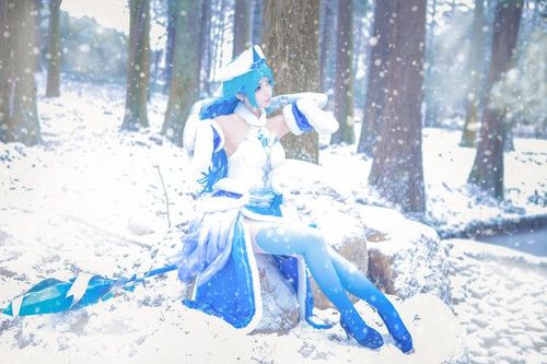 王者荣耀:冰雪女神王昭君cos