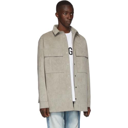 fear of god 主线第六季19ss欧美高街fog绒面皮工装夹克麂皮外套