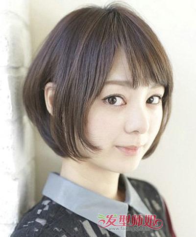 大脸胖发量少女孩适合什么短发发型 大脸适合的短发发型图片