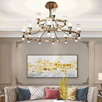 松伟吊灯客厅仿水晶灯轻奢现代简约爱的捧花餐厅2021年新款灯具 爱的