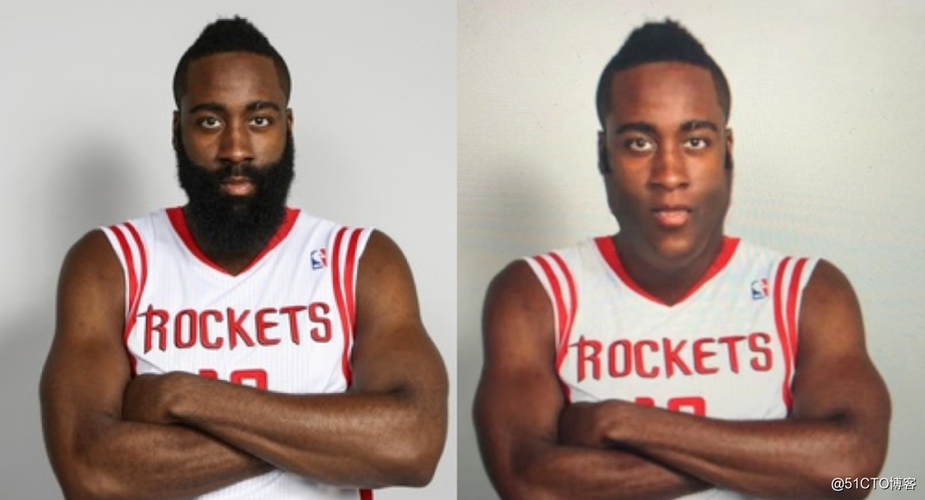 给哈登来一个『去胡子』ai 特效!附源码