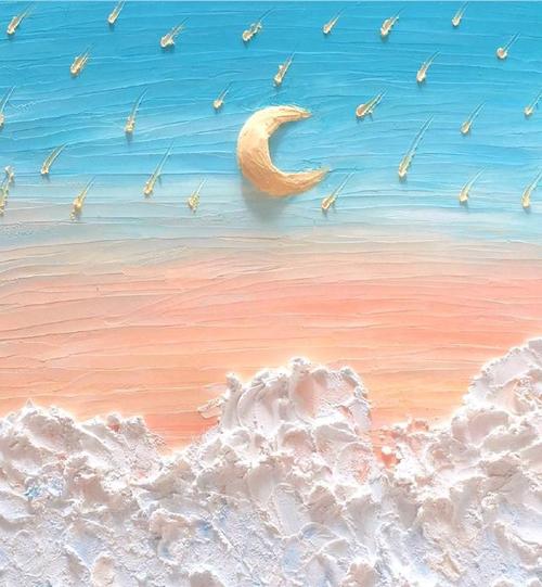 少女心星空油画(图源微博)