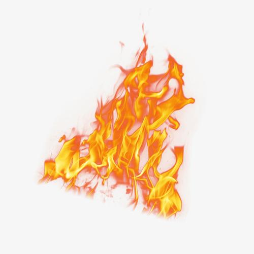 火 一把火 黄色的火 免费png素材 png图片素材