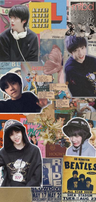 刘耀文拼贴壁纸