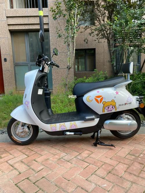 我买的是雅迪冠能m6,售价3899,我觉得白色很百搭,贴上贴画简直不要太