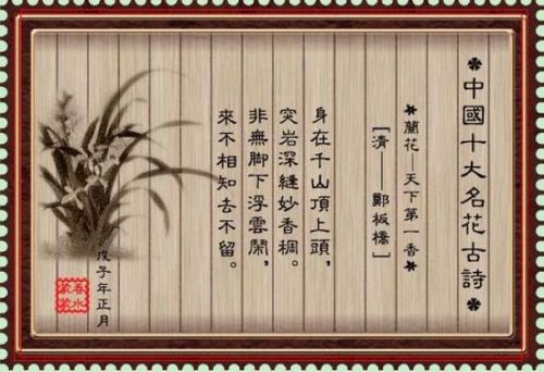 (十大名花古诗)兰花—天下第一香