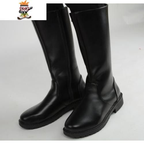 新款大阅兵长筒马靴仪仗队高筒骑马靴男女舞台表演演出军官靴闪潮