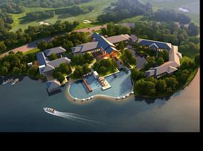 酒店度假屋鸟瞰图设计素材专辑