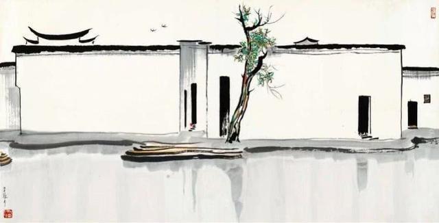 6675亿元吴冠中"双燕"飞去,乡情依然