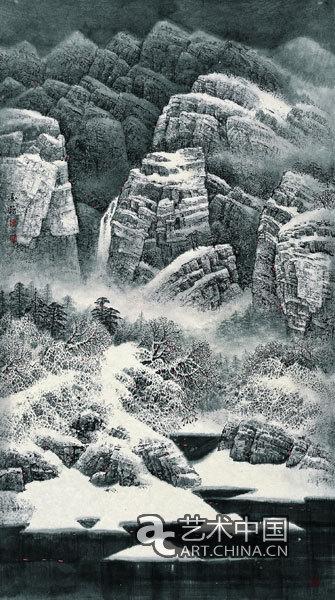 赵金鹤山水画展亮相烟台美术博物馆